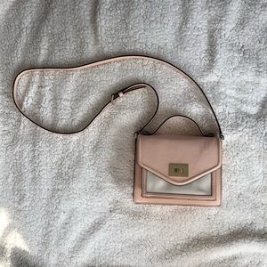 Kate Spade Pink and White Crossbody Purse
